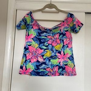 Lilly Pulitzer Keria top size M Capri soleil print